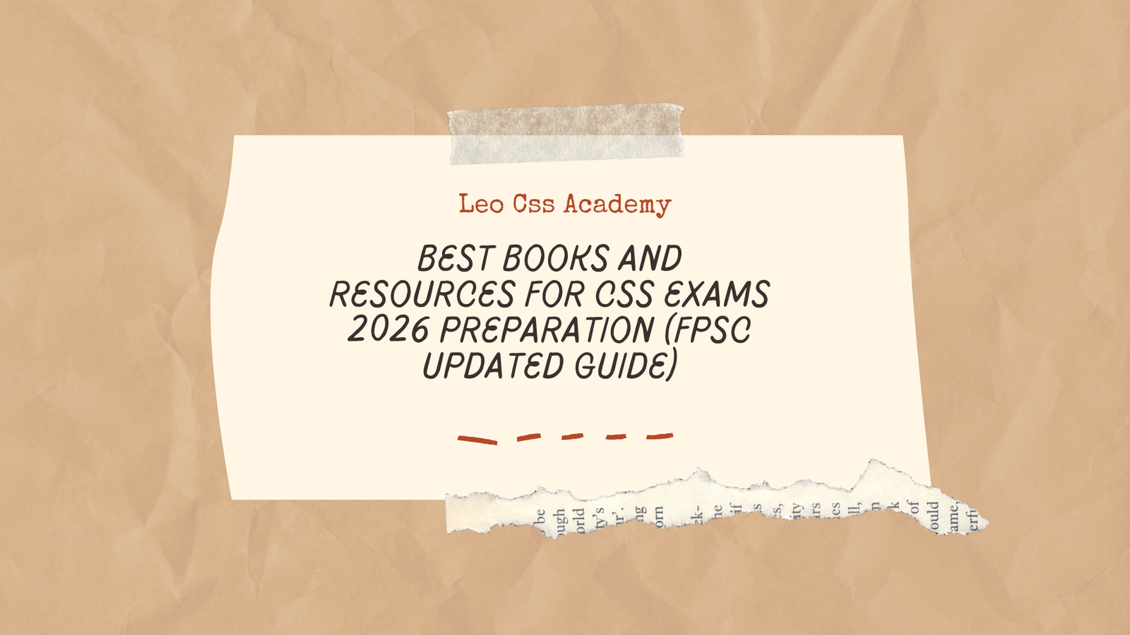 Best Books and Resources for CSS Exams