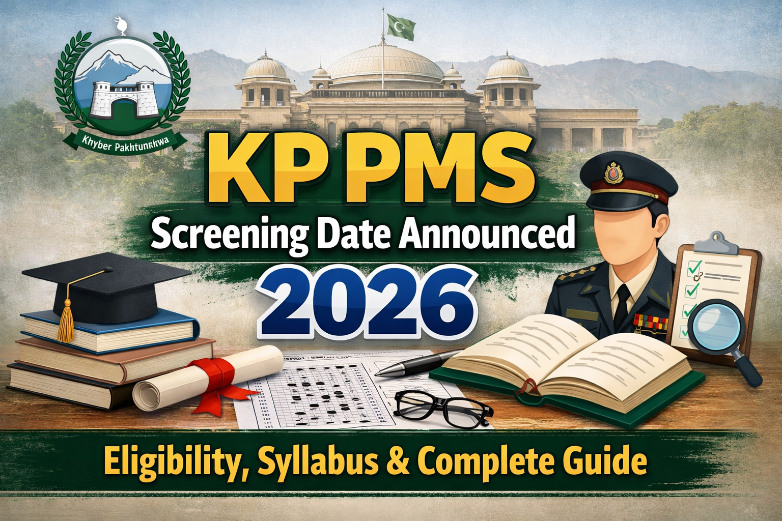 KP PMS Screening Date Announced 2026 – Eligibility, Syllabus & Complete Guide