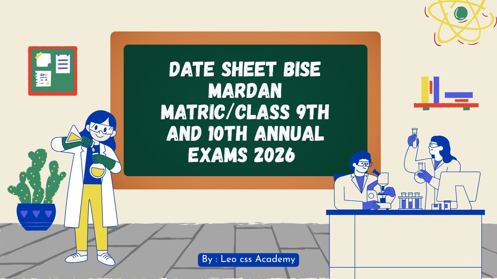 Date Sheet BISE Mardan Matric