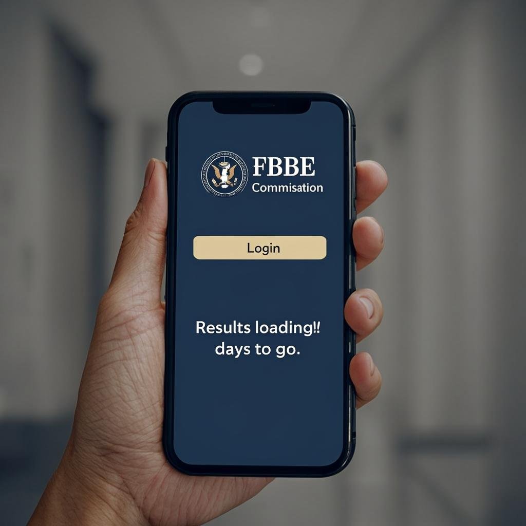 Mobile view of FBISE result checking website