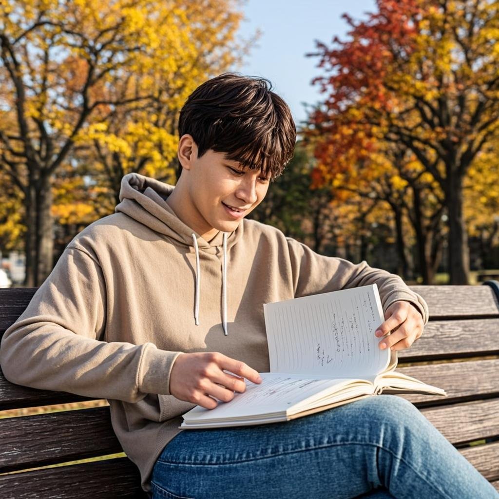 Student taking a strategic break during exam preparation