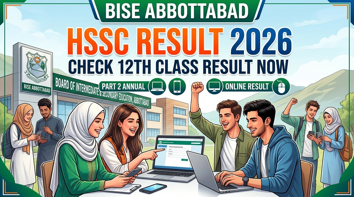 BISE Abbottabad HSSC Result 2026 – Check 12th Class Result