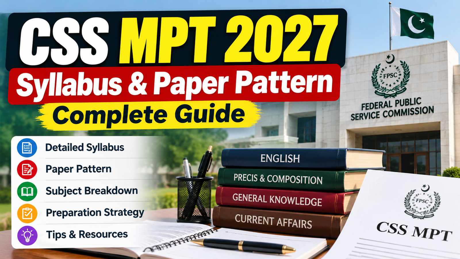 CSS MPT 2027 Syllabus & Paper Pattern | Complete Guide